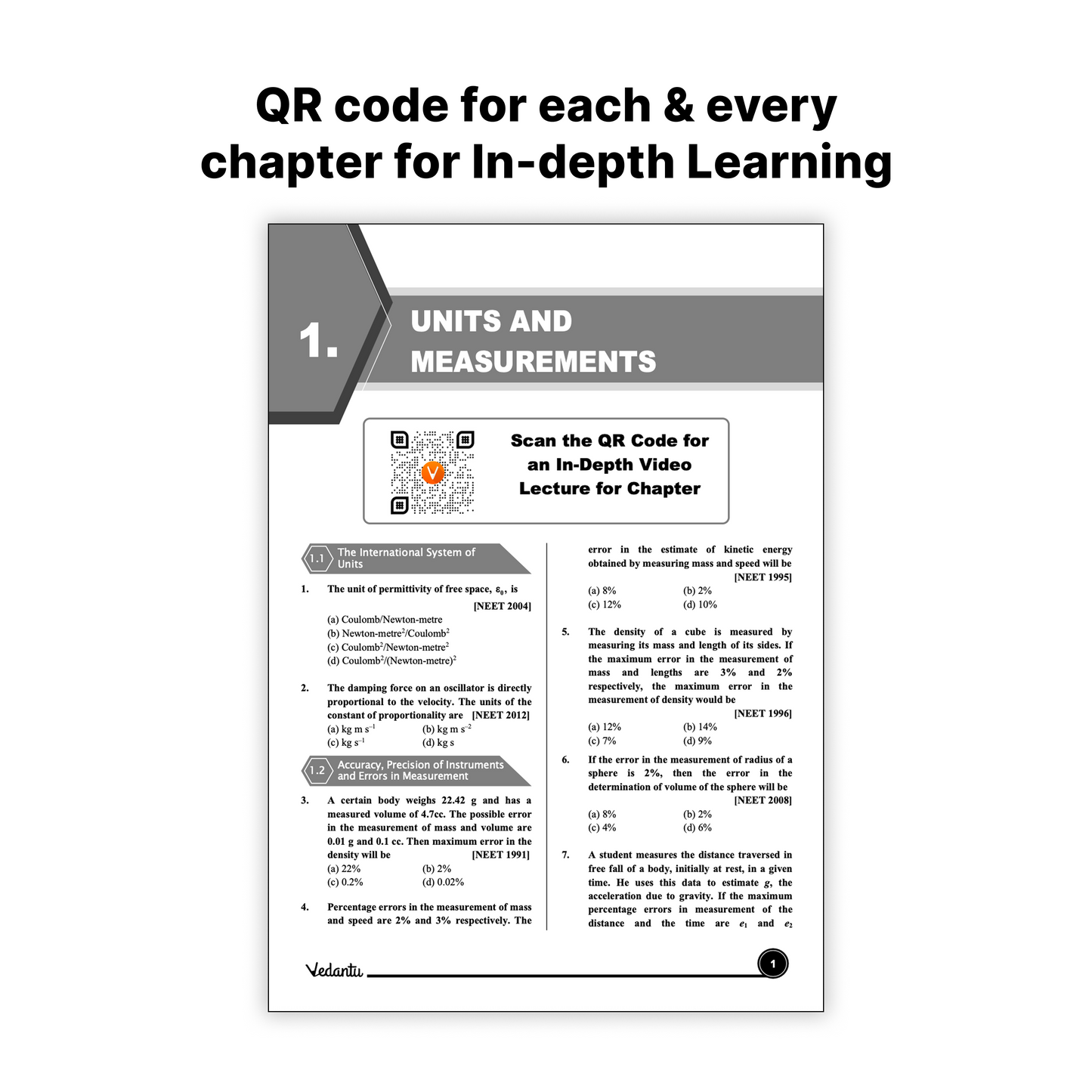 Deeksha Vedantu 38 Years NEET Physics, Chemistry & Biology (1987–2025) Previous Year Questions Books Set Of 3 | Chapter & Topic Wise PYQs | 6000+ Questions, QR Video Solutions, 10 Mock Tests Each | NCERT Based for 2026 Exam