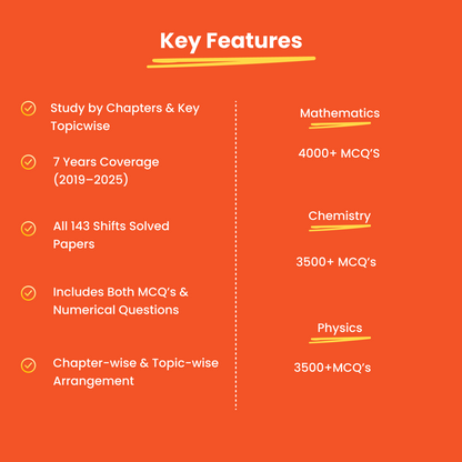 Deeksha Vedantu JEE Main Physics Chemistry Mathematics PYQ Book Set Of 3 | 7 Years (2019–2025) Solved Papers | 143 Papers, 11000+ MCQs, Chapterwise & Topicwise Solutions | QR Codes for Video Lectures | JEE Exam Prep Book 2026