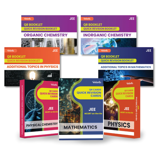 Deeksha Vedantu JEE 2025 - 26 QR Revision Cards – Physics, Chemistry, Mathematics | Flash Cards for JEE Main & Advanced | Quick Concept Recap & Practice Booklet