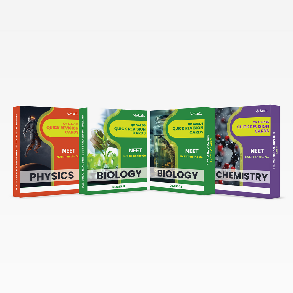 Deeksha Vedantu Quick Revision Cards for NEET Physics, Chemistry and Biology 2025 | NEET Flash Cards With Booklet for Quick Revision
