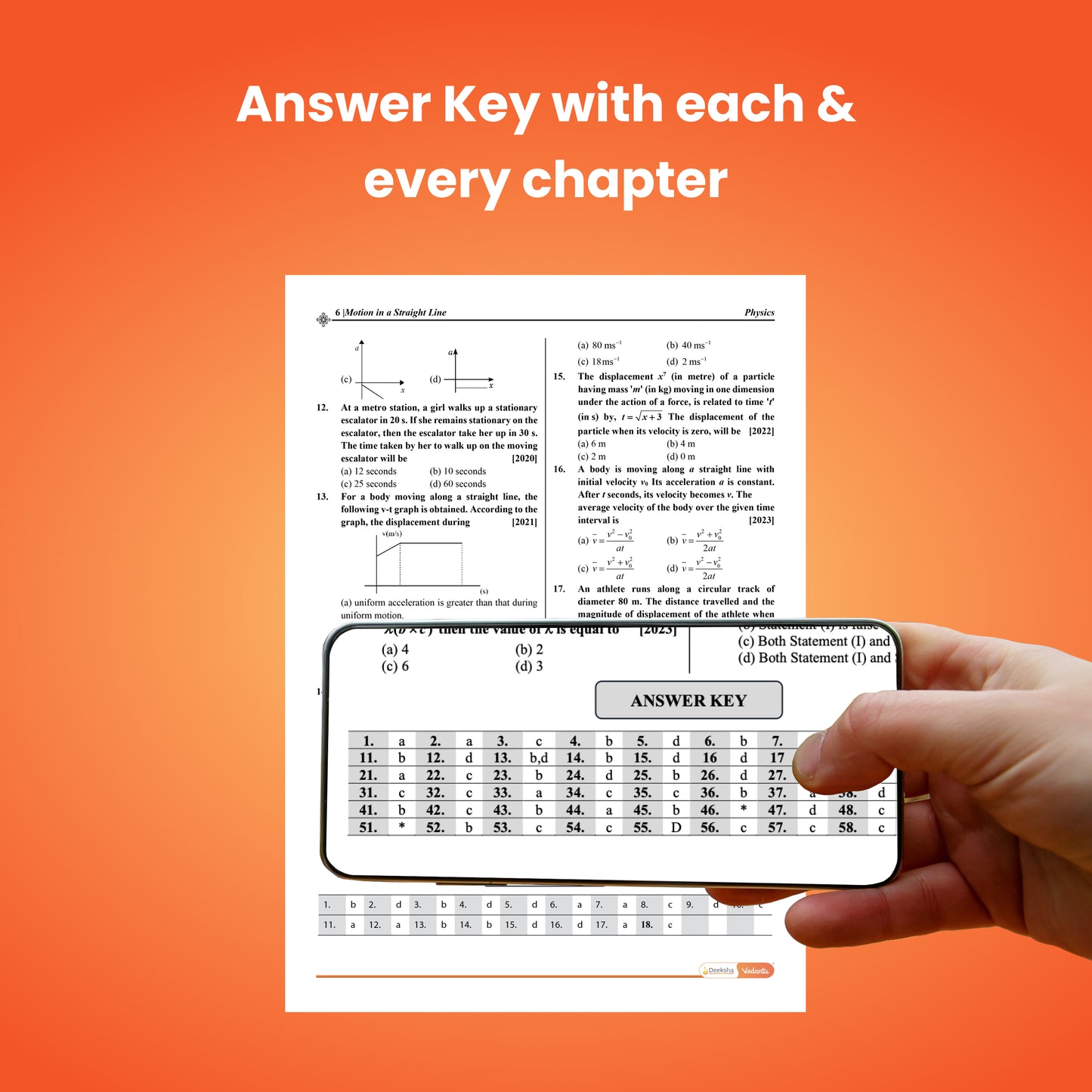 Deeksha Vedantu 20 Years Karnataka CET Book For 2026 Exam | Physics Chemistry Mathematics Set Of 1 | KCET (2006-2025) Chapterwise Questions & Solutions | Engineering Entrance Exam Preparation Book